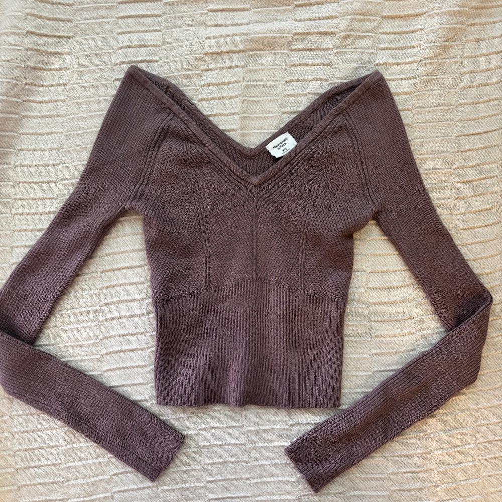Abercrombie & Fitch Brown Long Sleeve Sweater Top